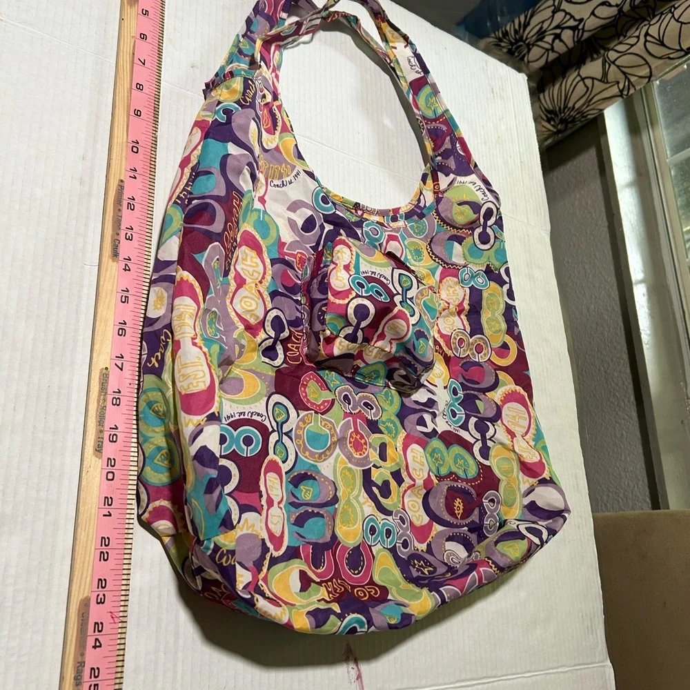 Coach Multicolor Patterned Pouch - Picture 7 of 15